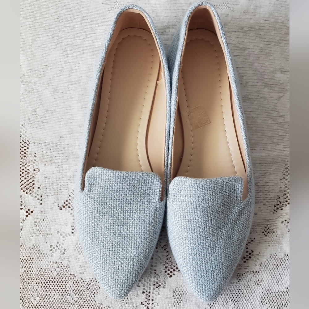 NWOT Flat Shoes Color Light Blue Size EU 40 - Picture 5 of 8
